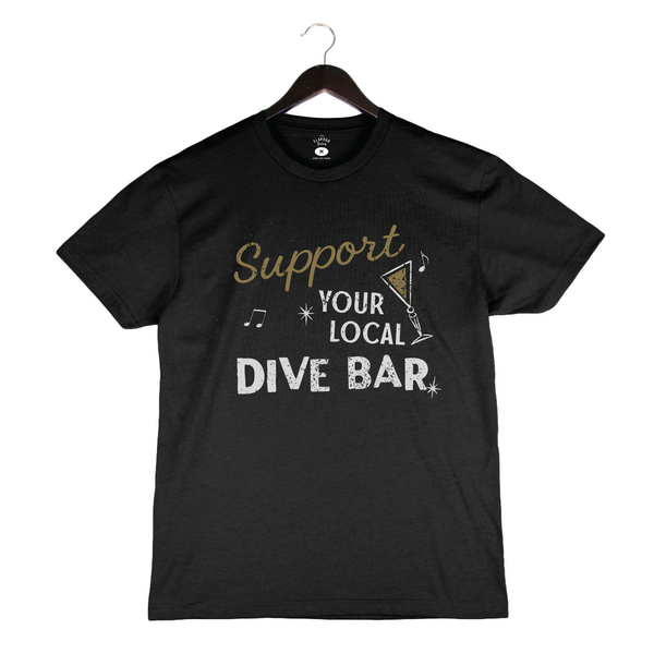 Local Dive Bar - Unisex Crewneck Shirt - Black
