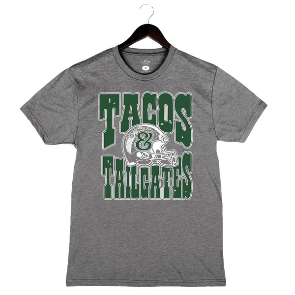 Tacos & Tailgates - Unisex Crewneck Shirt - Heather Grey