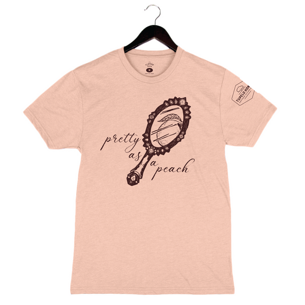 Pretty As A Peach by Tupelo Honey - Unisex Crewneck Shirt - Peach