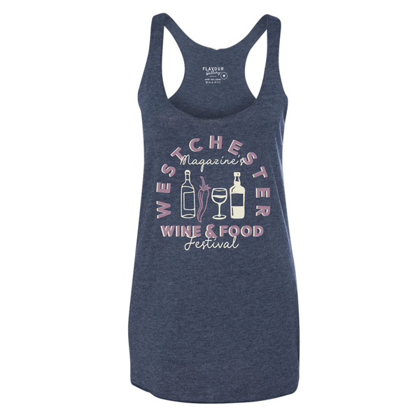 WMWFF 2026 - Women's Racerback Tank - Icons - Navy