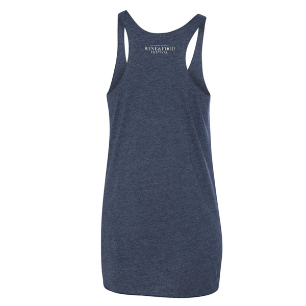 WMWFF 2026 - Women's Racerback Tank - Icons - Navy
