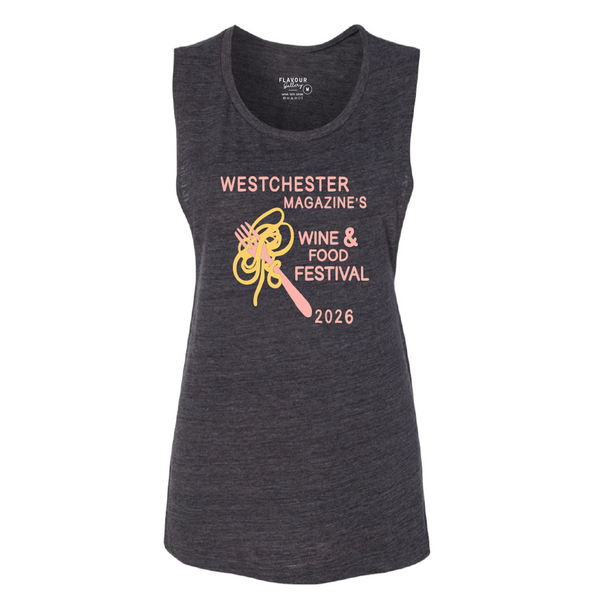 WMWFF 2026 - Women's Muscle Tank - Pasta - Dark Grey Heather