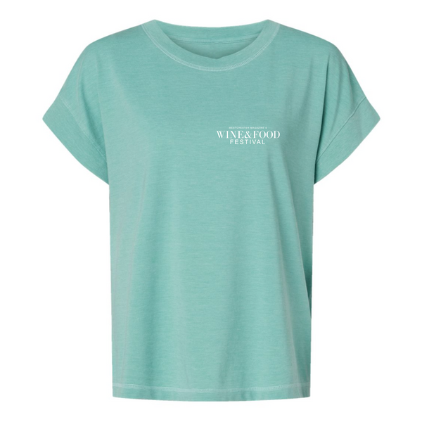 WMWFF 2026 - Women's Vintage Tee - Wine Glasses - Seafoam