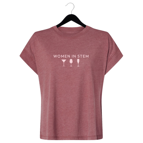 Women In Stem - Women's Vintage Tee - Washed Rouge