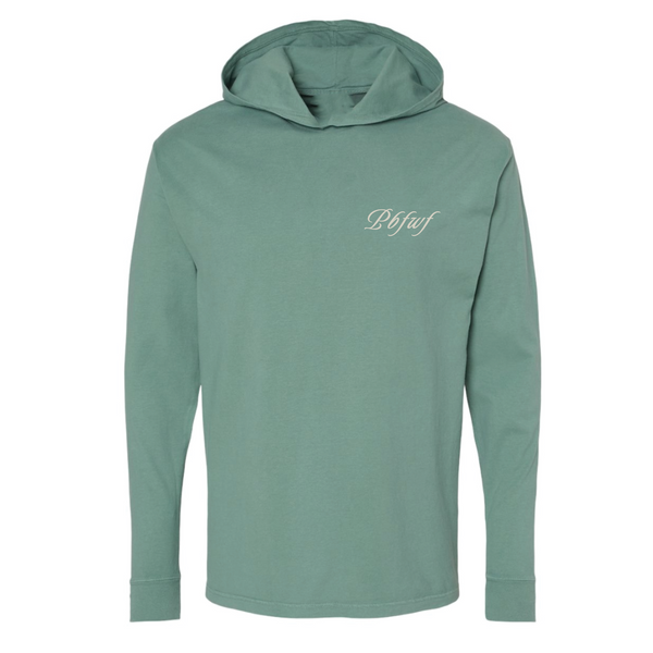 PBFWF '25 - Unisex Hooded Long Sleeve Shirt - Cocktail - Cypress Green