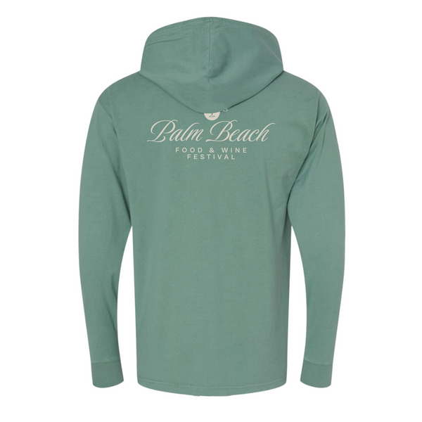 PBFWF '25 - Unisex Hooded Long Sleeve Shirt - Cocktail - Cypress Green