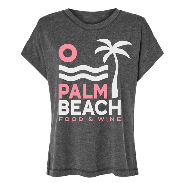 PBFWF '25 - Women's Vintage Tee - Wave - Washed Black