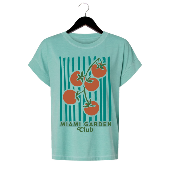 Miami Garden Club - Women's Vintage Tee - Washed Saltwater