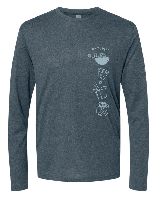 NYCWFF '23 - Unisex Long Sleeve Shirt - Icons - Indigo