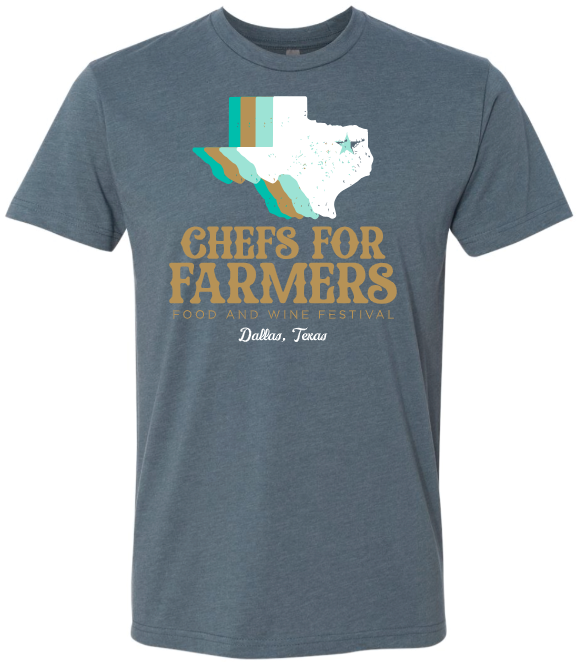 Chefs For Farmers ’23 - Unisex Crewneck Shirt - Texas - Indigo