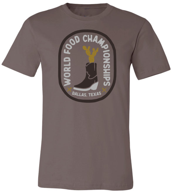 World Food Championships '23 - Unisex Crewneck Shirt - Boot - Pebble Brown