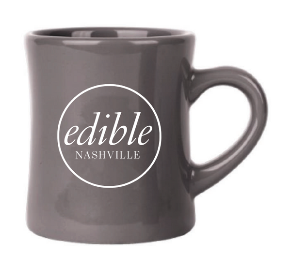 Edible Nashville - 10oz Ceramic Mug - Grey