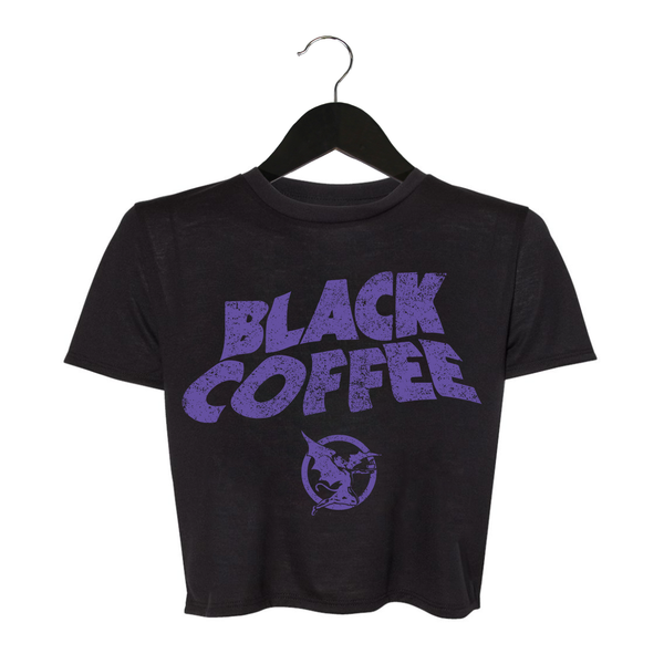 Black Coffee - Women's Crop Shirt - Black