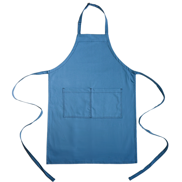 Full Bib Chef's Apron - Denim Blue