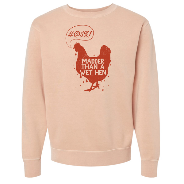 Wet Hen by Tupelo Honey - Unisex Crewneck Sweatshirt - Pigment Dusty Pink