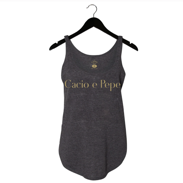 Cacio e Pepe - Women's Loose Tank - Charcoal