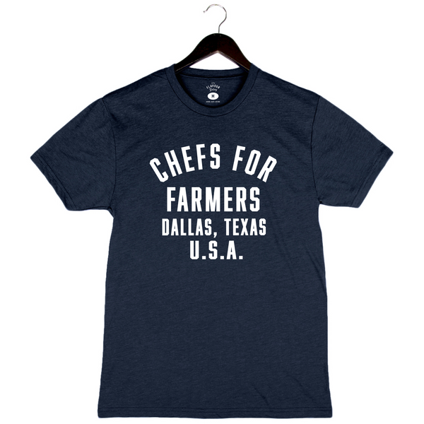 Chefs For Farmers ’22 - Chefs for Farmers - Unisex Crew Neck T-Shirt - Vintage Navy