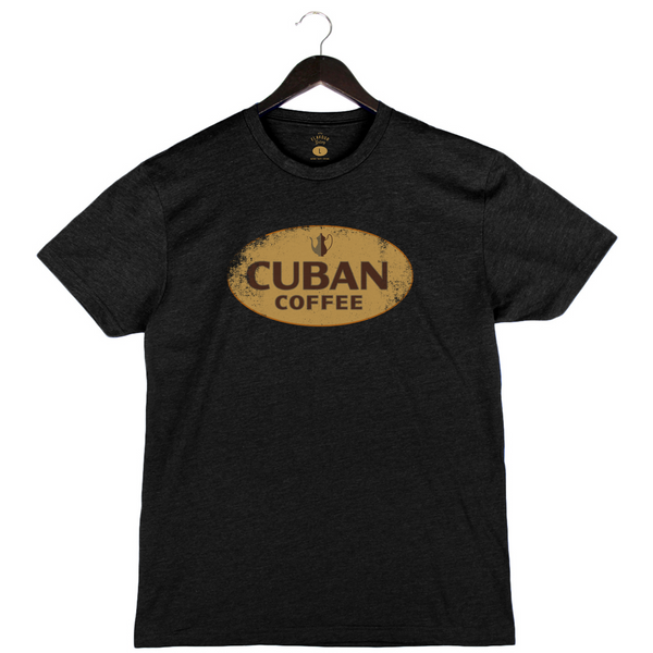 Cuban Coffee - Unisex Crewneck Shirt - Heather Black