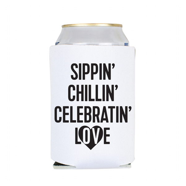 Oceanview Of Nahant - Celebratin' Love - Koozie - White