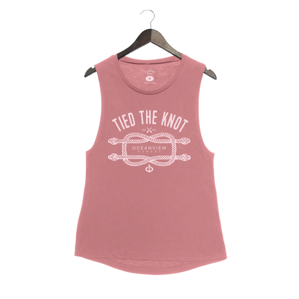 Oceanview Of Nahant - Tied the Knot - Women's Muscle Tank - Mauve