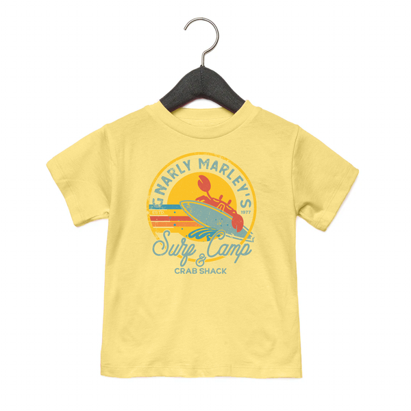 Surf Camp - Toddler Jersey Tee - Yellow