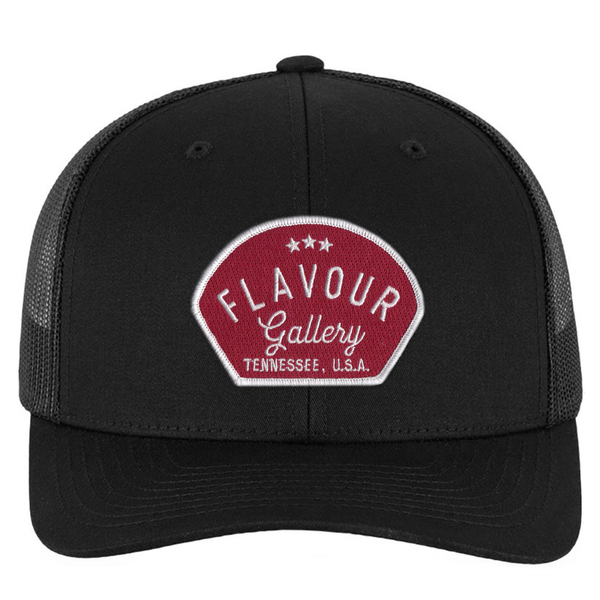 Flavour Gallery Red Patch - Trucker Hat - Black