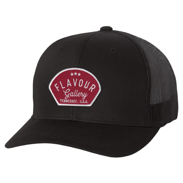 Flavour Gallery Red Patch - Trucker Hat - Black