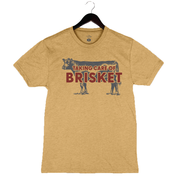 Taking Care Of Brisket - Unisex Crewneck Shirt - Mustard