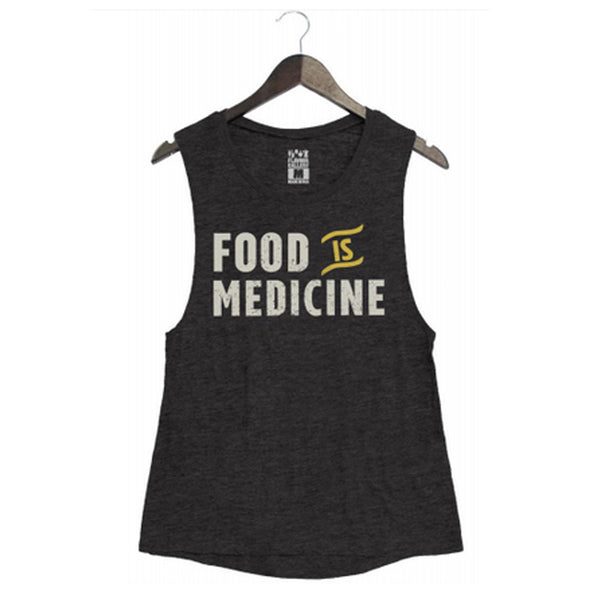 Food is Medicine by Pete Evans - Women's Muscle Tank - Black