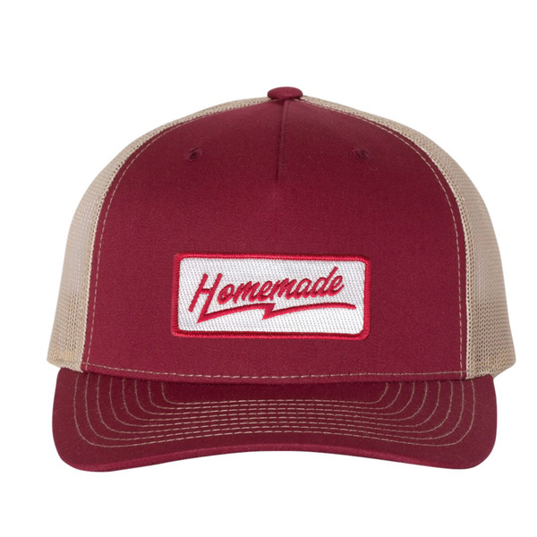 Homemade - Trucker Hat - Cardinal/Tan