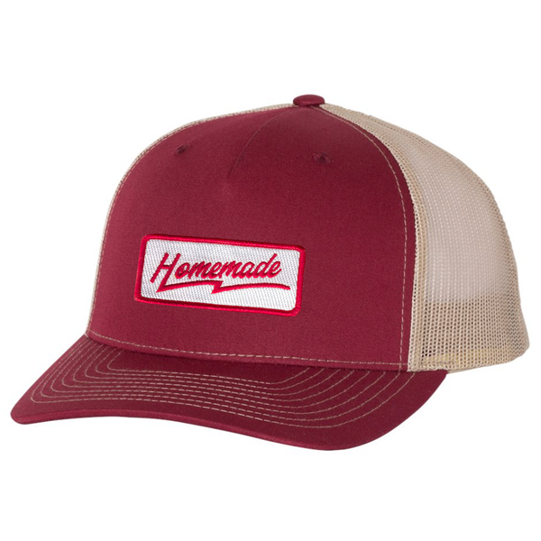 Homemade - Trucker Hat - Cardinal/Tan
