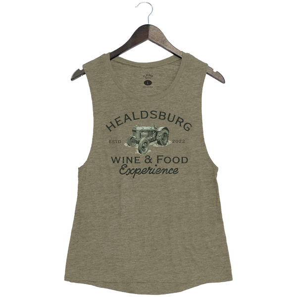 HWFE22 - Women's Muscle Tank - Military Green