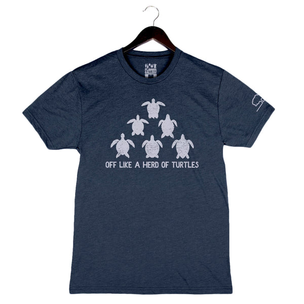 Herd of Turtles by Tupelo Honey - Unisex/Men's Crew - Navy