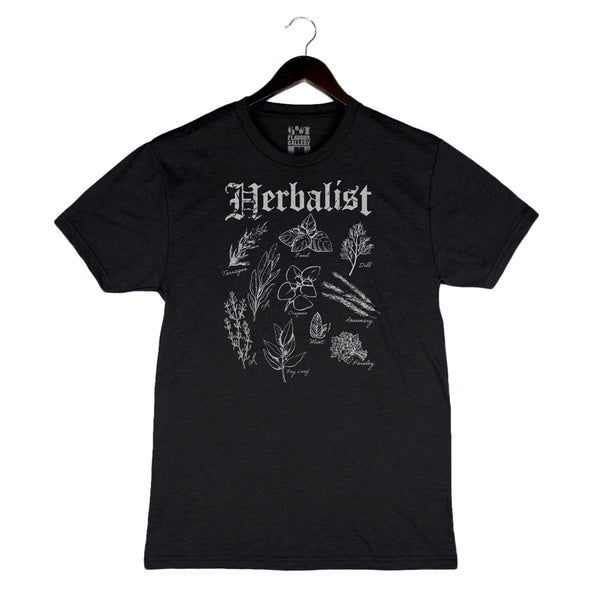 Herbalist - Unisex/Men's Crew - Charcoal Black