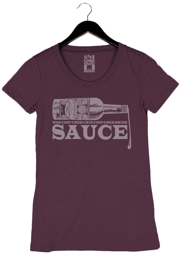 Pronunciation by Guy Fieri - Women's Crew - Plum