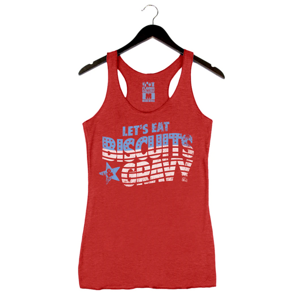 Let's Eat Biscuits & Gravy - Women's Tank - Red