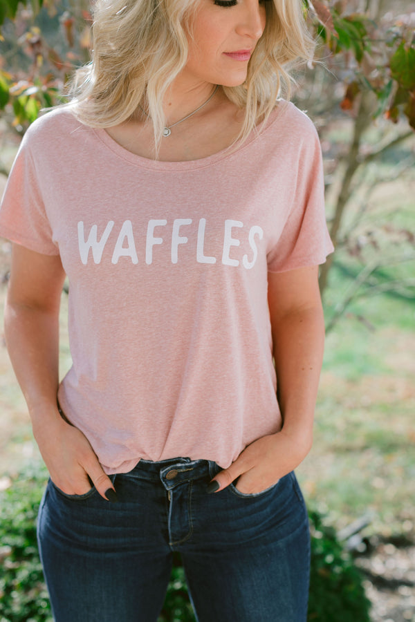Waffles - Women's Dolman - Desert Pink