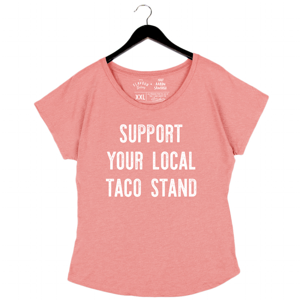 Taco Stand by Aarón Sánchez - Woman's Dolman - Cotton Candy