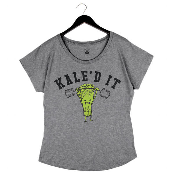 Kale'd It - Women's Dolman Shirt - Heather Grey