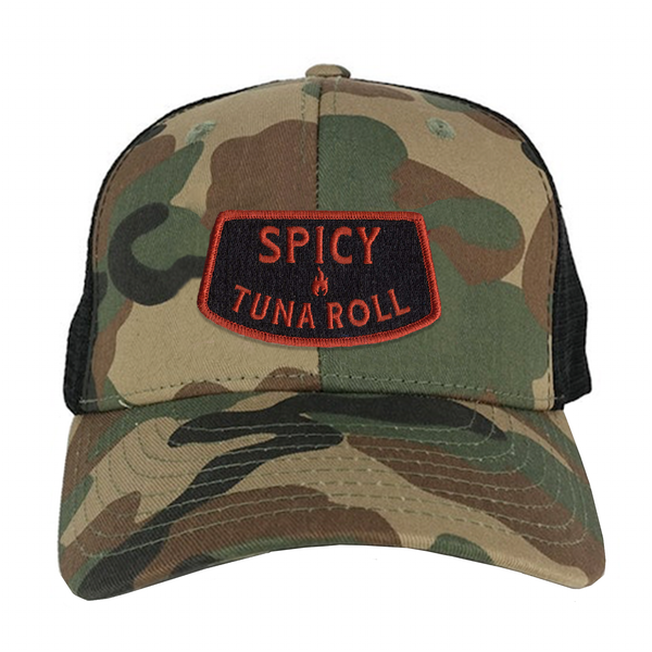 Spicy Tuna Roll - Trucker Hat - Camo/Black
